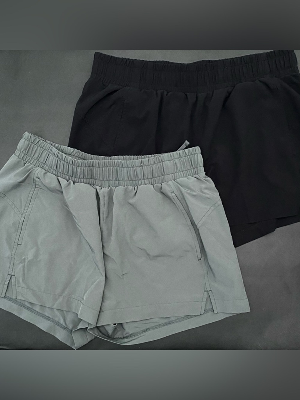 Z by Zella Black and Sage Lightweight Athletic Shorts (set of 2)